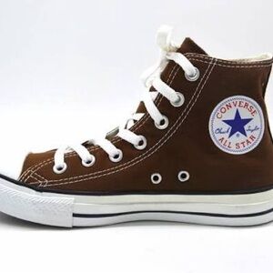 Converse Chocolate High-Tops with White Accents